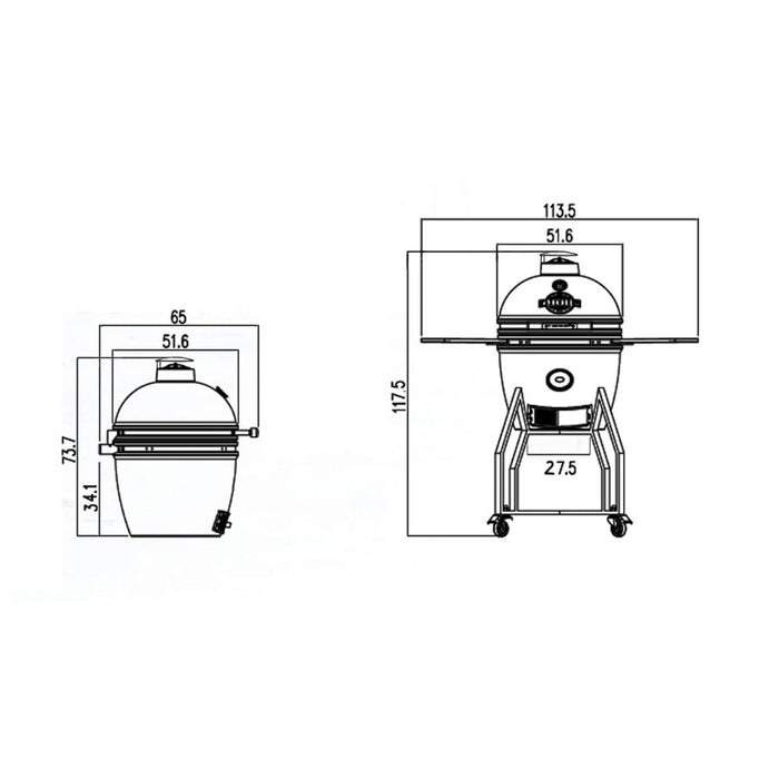 BBQ Yakiniku Kamado BBQ 16 Inch kopen